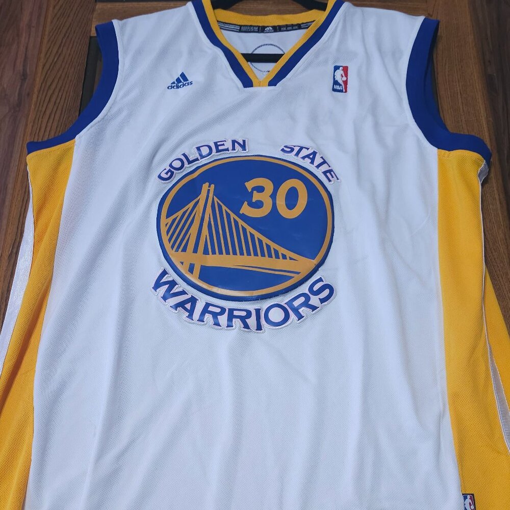 White curry Golden State warriors jersey slighy used